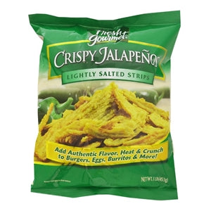 Fresh Gourmet Crispy Jalapeno Strips Salad Topping Bag-1 lb.-10/Case