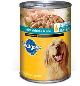 Pedigree Chopped Ground Dinner Chicken & Rice Dinner-13.2 oz.-12/Case