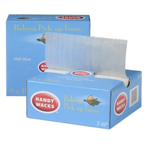 Handy Wacks Interfolded 6"X10.75" Bakery Wax-1000 Count-10/Case