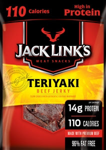 Jack Link's Beef Jerky Variety Pack - Includes Original, Teriyaki, and  Peppered Beef Jerky - 96% Fat Free, No Added MSG- 1.25 Oz (Pack of 15)