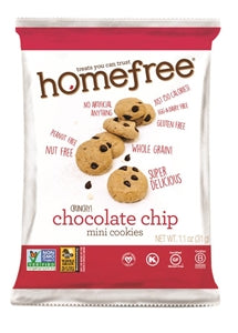 Homefree Gluten Free Chocolate Chip Mini Cookies-1.1 oz.-64/Case