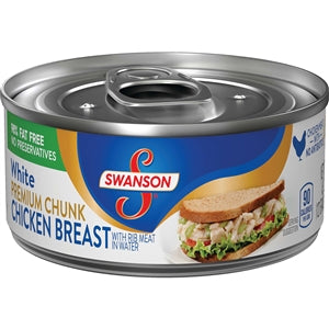 Swanson White Chicken Chunks-4.5 oz.-24/Case