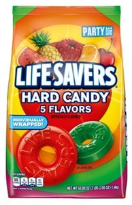 Lifesavers 5 Flavors Hard Candy Stand Up Pouch-50 oz.-6/Case