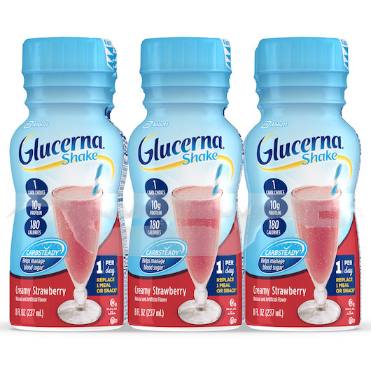 Glucerna Shake Strawberries & Creme-8 fl oz.s-6/Box-4/Case