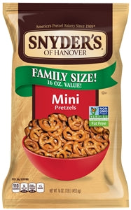 Snyder's Of Hanover Fat Free Mini Pretzels-6 lb.-1/Case