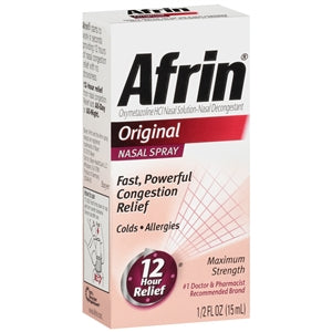 Afrin Original 12 Hour Nasal Spray-0.51 fl oz.s-6/Box-6/Case