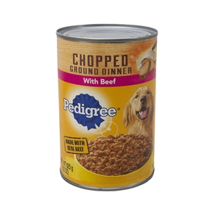 Pedigree Chopped Ground Dinner Beef Dinner-22 oz.-12/Case