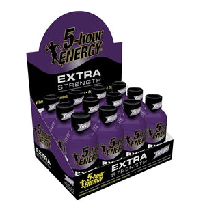 5-Hour Energy Extra Strength Grape Energy Shot-1.93 fl oz.s-12/Box-18/Case