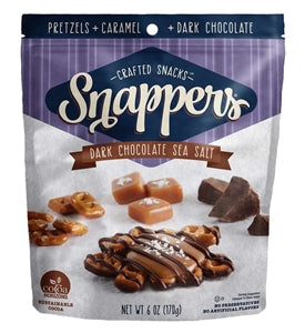 Snappers Dark Chocolate Sea Salt-6 oz.-6/Case