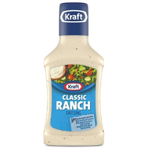 Kraft Classic Ranch Dressing Bottle-8 fl oz.-9/Case MPN# 00021000044009 –  Round Eye Supply