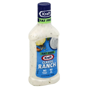 Kraft Fat Free Ranch Dressing Bottle-16 fl oz.-6/Case MPN# 00021000733033 – Round Eye Supply Kraft Fat Free Ranch Dressing Bottle-16 fl oz.-6/Case MPN# 00021000733033 – Round Eye Supply