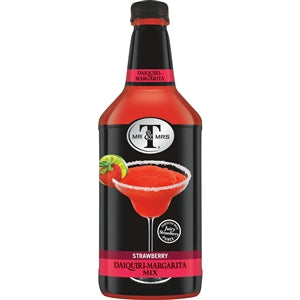 Mr & Mrs T's Strawberry Daiquiri Cocktail Mixer-1.75 Liter-6/Case
