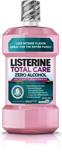 Listerine Zero Alcohol Total Care Fresh Mint Mouthwash-1 Liter-6/Case