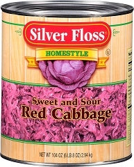 Silver Floss Sweet & Sour Cabbage-104 oz.-6/Case