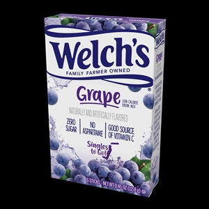Welch's Grape Drink Mix Singles To Go-6 Count-12/Case