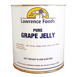 Lawrence Foods Pure Grape Jelly-8 lb.-6/Case
