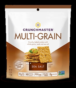 Crunchmaster Multi-Grain Crackers Sea Salt-4 oz.-12/Case