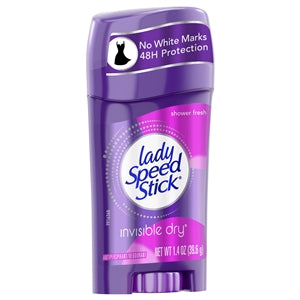 Lady Speed Stick Antiperspirant Invisible Dry Shower Fresh-1.4 oz.-6/Box-2/Case