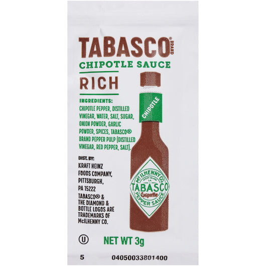 TABASCO® 5 fl. oz. Chipotle Pepper Hot Sauce - 12/Case