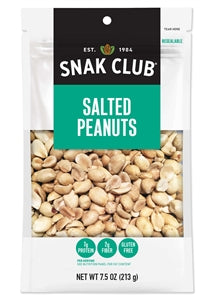 Snak Club Century Snacks Salted Peanuts-7.5 oz.-6/Case