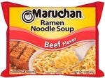 Maruchan Instant Beef Flavored Ramen Noodle Soup-3 oz.-24/Case