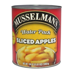 Musselman's Water Pack Sliced Apples-104 oz.-6/Case
