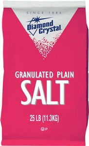 Diamond Crystal Granulated Plain Diamond Salt-25 lb.