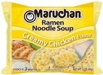 Maruchan Ramen Creamy Chicken Flavored Ramen Noodle Soup-3 oz.-24/Case