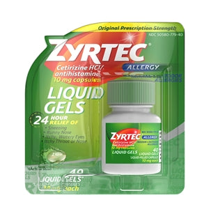 Zyrtec 10 Milligram Liquid Gel 24/40 Cnt.