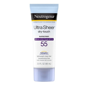 Neutrogena Ultra Sheer Dry-Touch Sunscreen Spf55 Lotion-3 fl oz.-3/Box-4/Case