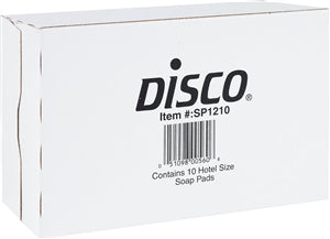 Disco Hotel Size Soap Pad-10 Each-1/Box-12/Case