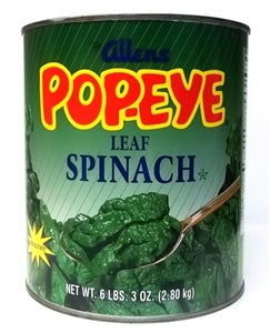 Allen Spinach Leaf Low Sodium Canned-99 oz.-6/Case