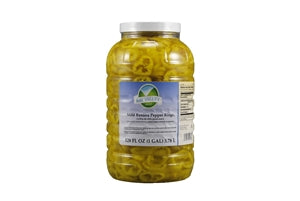 Bay Valley Mild Banana Pepper Rings-1 Gallon-4/Case