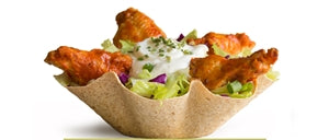 Edibowls Traditional 7.5 Inch Salad Shell Flour-6 Count-1/Case