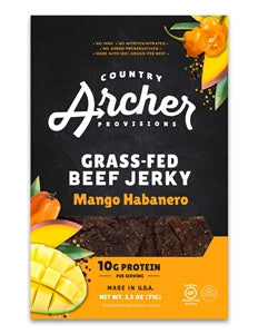 Country Archer Jerky Co Mango Habanero Jerky-2.5 oz.-12/Case