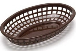 Tablecraft 9.375 Inch X 6 Inch X 1.375Classic Oval Brown Basket-36 Each-1/Case