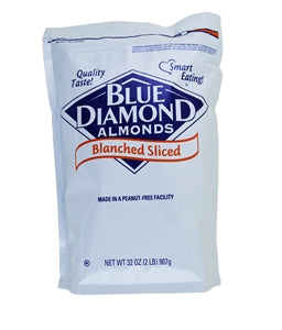 Blue Diamond Almonds Blanched Sliced Almonds-2 lb.-4/Case