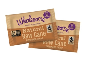 Wholesome Sweetener Raw Cane Sugar Packets-1000 Count-1/Case
