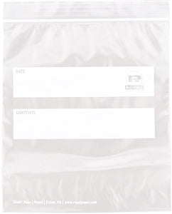 Royal 7 Inch X 8 Inch Double Zipper Quart Bag-500 Each-1/Case