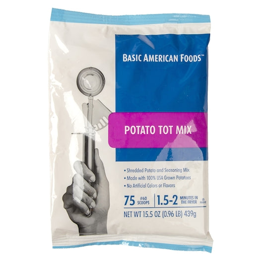 Basic American Foods Potato Tot Mix-15.5 oz.-8/Case