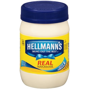Hellmann's Container Mayonnaise Jar-15 fl oz.-12/Case