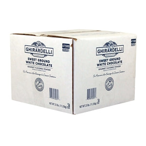 Ghirardelli Sweet Ground White Chocolate Flavor Bulk-25 lb.