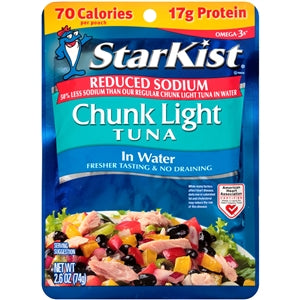 Starkist Reduced Sodium Chunk Light Tuna In Water-2.6 oz.-24/Case