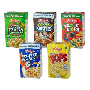 Kellogg's - Paquete de cereales de desayuno surtidos: Frosted Flakes,  Frosted Mini-Wheats, Froot Loops, Apple Jacks, Corn Pops, Rice Krispies