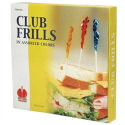 Goldmax Pick Wooden Club Frills-1000 Each-10/Case