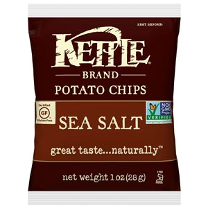 Kettle Foods Sea Salt Potato Chips-1 oz.-72/Case