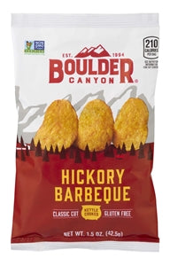 Boulder Canyon Hickory Bbq Potato Chips-1.5 oz.-55/Case