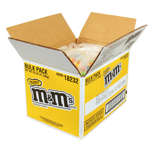 M&M's Peanuts Single, 1.74 Ounces Per Pack - 48 Per Box - 8 Boxes