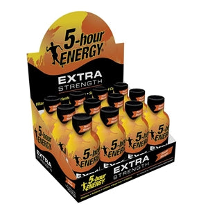 5-Hour Energy Extra Strength Peach Mango Energy Shot-1.93 fl oz.s-12/Box-18/Case