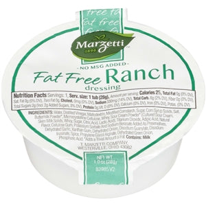 Fat Free Ranch Dressing 1 Ounce Size
